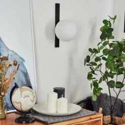 hofstein Applique murale Chamouscady Noir, 1 lumière