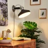 Lampes Industrielles-hofstein Applique murale Chara Noir, Argenté, 1 lumière