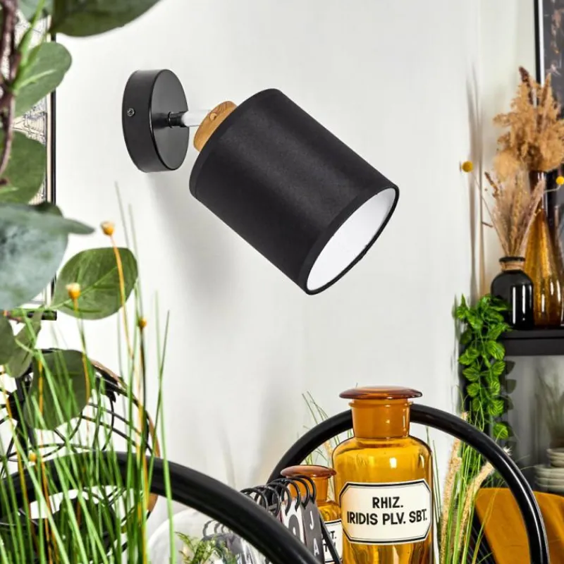 Lampes En Tissu-hofstein Applique murale Chiuvi Chrome, Écru, Noir, Blanc, 1 lumière