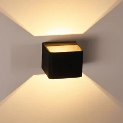 hofstein Applique murale Chuitna LED Noir, 1 lumière