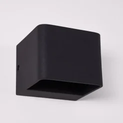 hofstein Applique murale Chuitna LED Noir, 1 lumière