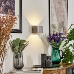 hofstein Applique murale Chuitna LED Nickel vieilli, 1 lumière