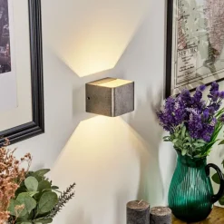 hofstein Applique murale Chuitna LED Nickel vieilli, 1 lumière