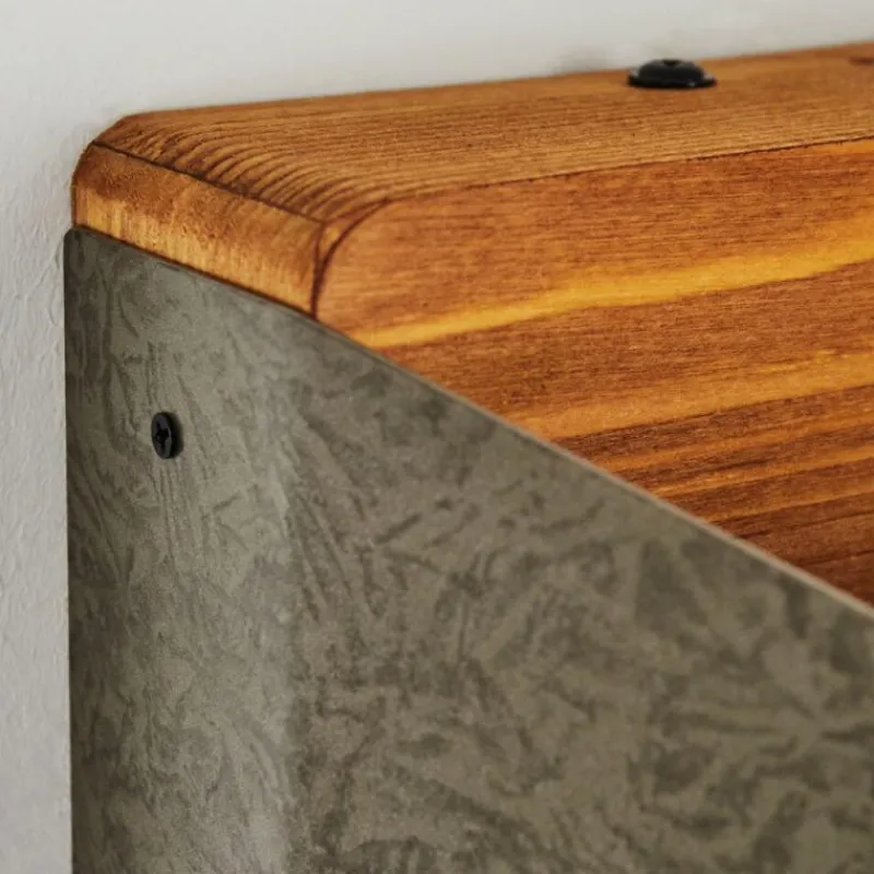 Lampes Industrielles-hofstein Applique murale Clarens LED Brun, Blanc, 1 lumière