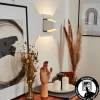 Lampes Industrielles-hofstein Applique murale Clarens LED Brun, Blanc, 1 lumière