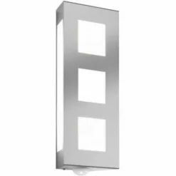 Luminaires CMD Applique murale CMD Aqua Trilo Acier inoxydable, 2 lumières, Détecteur de mouvement