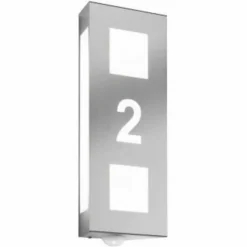 Luminaires CMD Applique murale CMD Aqua Trilo Acier inoxydable, 2 lumières, Détecteur de mouvement