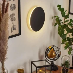 hofstein Applique murale Comallo LED Noir, Blanc, 1 lumière