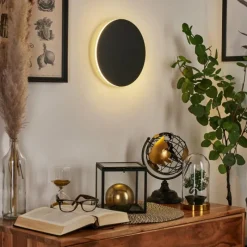 hofstein Applique murale Comallo LED Noir, Blanc, 1 lumière