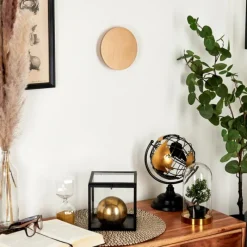 Lampes Dorées-hofstein Applique murale Comallo LED Or, Laiton, 1 lumière