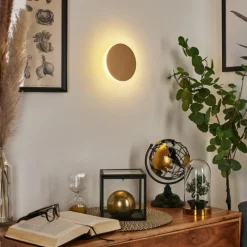 Lampes Dorées-hofstein Applique murale Comallo LED Or, Laiton, 1 lumière