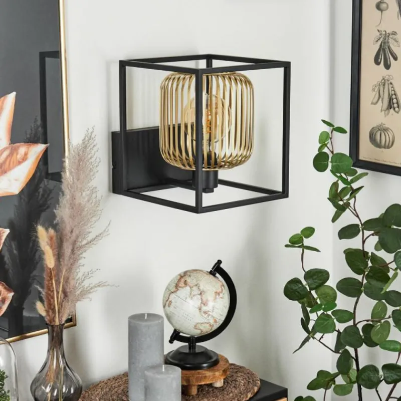 Lampes Industrielles-hofstein Applique murale Contumil Noir, 1 lumière