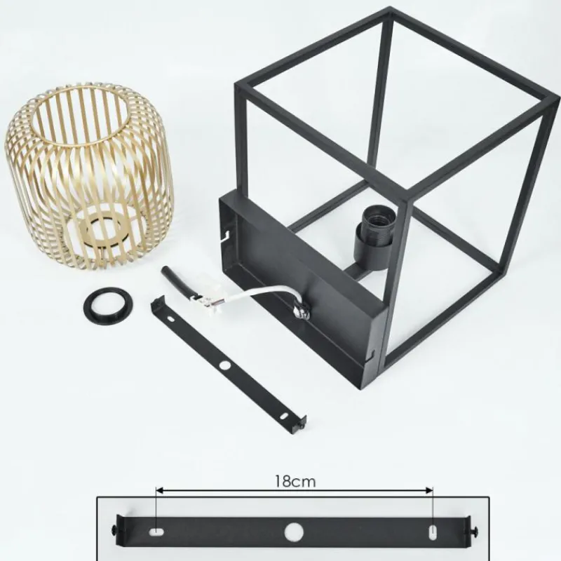 Lampes Industrielles-hofstein Applique murale Contumil Noir, 1 lumière