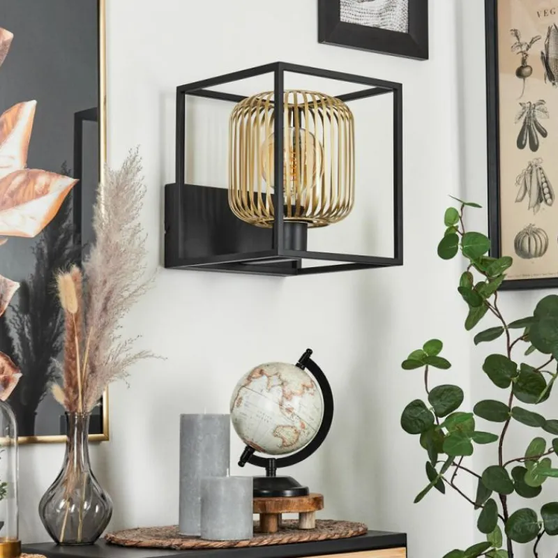 Lampes Industrielles-hofstein Applique murale Contumil Noir, 1 lumière