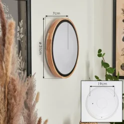 Luminaires Scandinaves-hofstein Applique murale Corinto LED Écru, Noir, 1 lumière