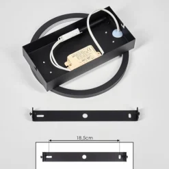 hofstein Applique murale Cornol LED Écru, Noir, 1 lumière