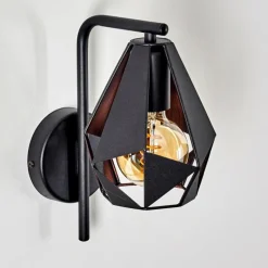 Lampes Vintages & Rétros-hofstein Applique murale Corralejo Cuivre, Noir, 1 lumière