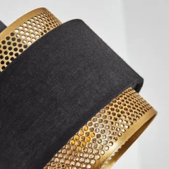 Lampes En Tissu-hofstein Applique murale Cottard Noir, 1 lumière