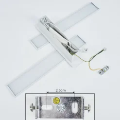 hofstein Applique murale Cuchara LED Blanc, 2 lumières