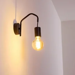 hofstein Applique murale Cuyama Noir, 1 lumière