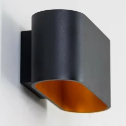 Lampe Turque-hofstein Applique murale Dapp Or, Noir, 1 lumière