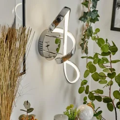 hofstein Applique murale Dauntey LED Chrome, Blanc, 1 lumière