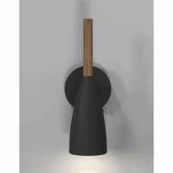 Luminaires Scandinaves-Design For The People by Nordlux Applique murale Pure Bois foncé, Noir, 1 lumière