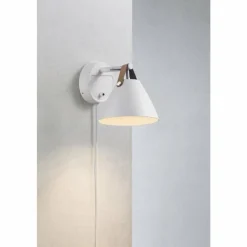 Luminaires Scandinaves-Design For The People by Nordlux Applique murale Strap Blanc, 1 lumière