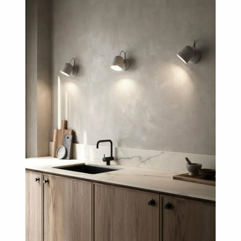 Luminaires Scandinaves-Design For The People by Nordlux Applique murale ANGLE Gris, 1 lumière