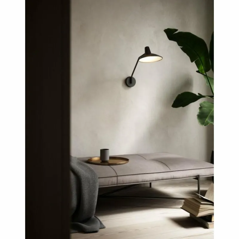 Luminaires Scandinaves-Design For The People by Nordlux Applique murale DARCI Noir, 1 lumière