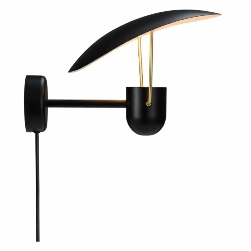 Lampes Vintages & Rétros-Design For The People by Nordlux Applique murale FABIOLA Noir, 1 lumière