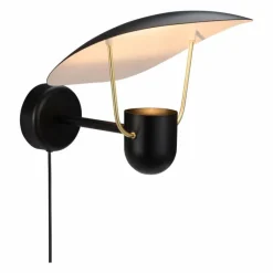 Lampes Vintages & Rétros-Design For The People by Nordlux Applique murale FABIOLA Noir, 1 lumière