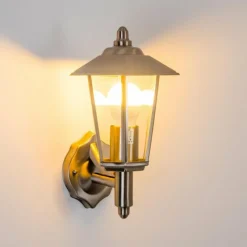 hofstein Applique murale d'extérieur Moskau Acier inoxydable, 1 lumière