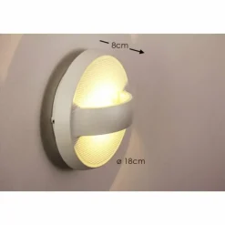 Luminaires Globo Lighting Applique murale d'extérieur Globo ELARA LED Blanc, 1 lumière