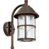 Luminaires Rustiques-Luminaires Eglo Applique murale d'extérieur Eglo SAN TELMO Brun foncé, 1 lumière