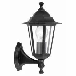 Luminaires Rustiques-Luminaires Eglo Applique murale d'extérieur Eglo LATERNA 4 Noir, 1 lumière