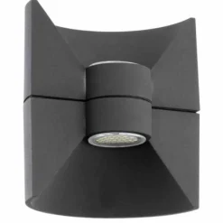 Luminaires Eglo Applique murale d'extérieur Eglo REDONDO LED Anthracite, 2 lumières