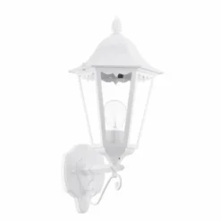 Luminaires Rustiques-Luminaires Eglo Applique murale d'extérieur Eglo NAVEDO Blanc, 1 lumière
