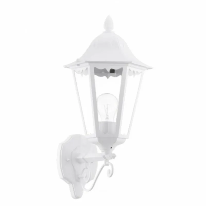 Luminaires Rustiques-Luminaires Eglo Applique murale d'extérieur Eglo NAVEDO Blanc, 1 lumière