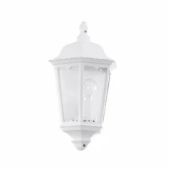 Luminaires Rustiques-Luminaires Eglo Applique murale d'extérieur Eglo NAVEDO Blanc, 1 lumière