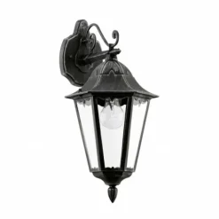 Luminaires Rustiques-Luminaires Eglo Applique murale d'extérieur Eglo NAVEDO Noir, 1 lumière