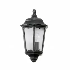 Luminaires Rustiques-Luminaires Eglo Applique murale d'extérieur Eglo NAVEDO Noir, 1 lumière