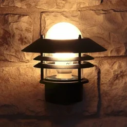 Luminaires Nordlux Applique murale d'extérieur Nordlux BLOKHUS Noir, 1 lumière