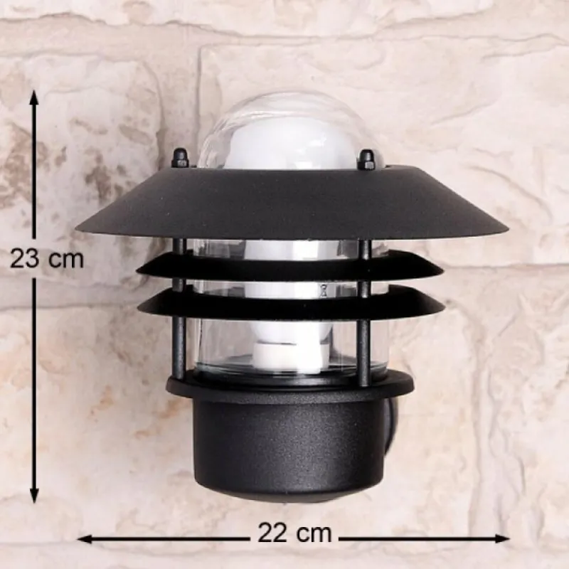 Luminaires Nordlux Applique murale d'extérieur Nordlux BLOKHUS Noir, 1 lumière