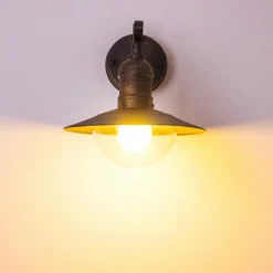 Luminaires Rustiques-hofstein Applique murale d'extérieur Broni Rouille, 1 lumière