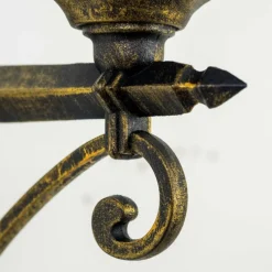 Luminaires Rustiques-hofstein Applique murale d'extérieur Hongkong Brun doré, 1 lumière, Détecteur de mouvement