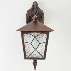 Luminaires Rustiques-hofstein Applique murale d'extérieur TOK Brun, Rouille, 1 lumière