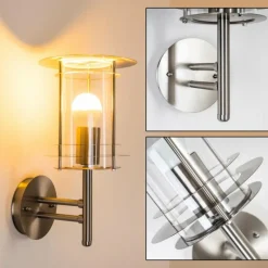 hofstein Applique murale d'extérieur VALDEZ Acier inoxydable, 1 lumière