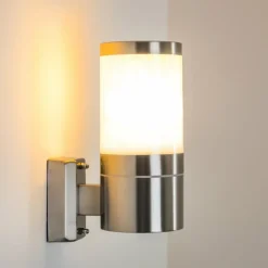 hofstein Applique murale d'extérieur TOLSONA Acier inoxydable, 1 lumière