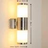 hofstein Applique murale d'extérieur TOLSONA Acier inoxydable, 2 lumières
